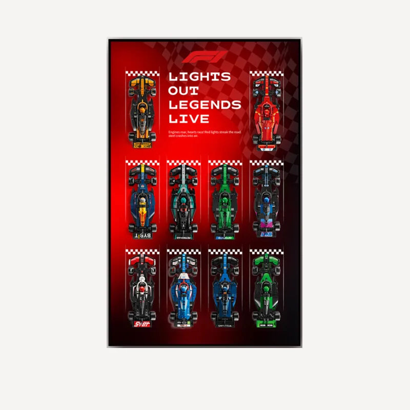 Lego Speed Formula 1 Wall Display