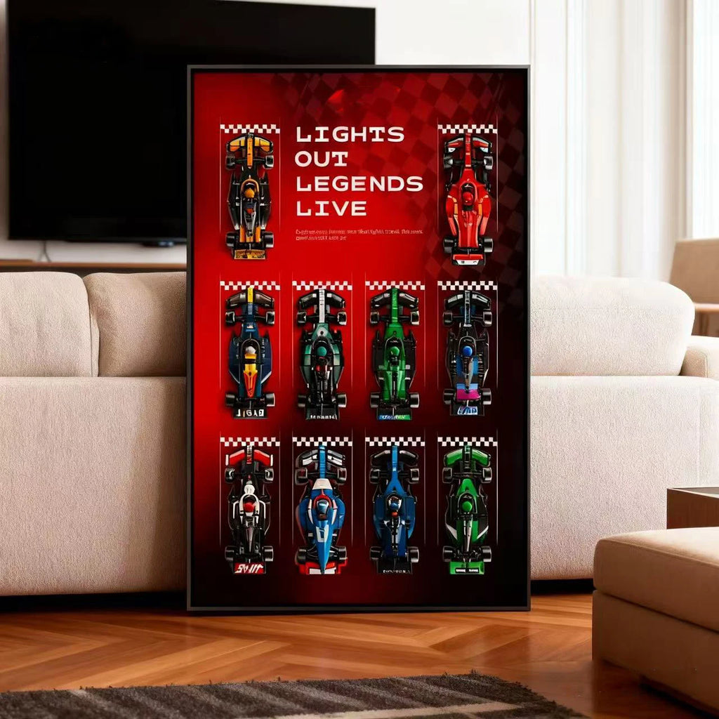 Lego Speed Formula 1 Wall Display